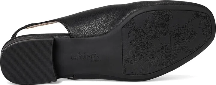 LifeStride Claire Slingback Ballet Flats Women's Flat Shoes Black : 8 M (B), Polyester/Textile - Image 3