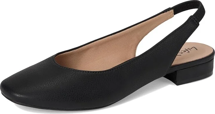 LifeStride Claire Slingback Ballet Flats Women's Flat Shoes Black : 8 M (B), Polyester/Textile - Image 5