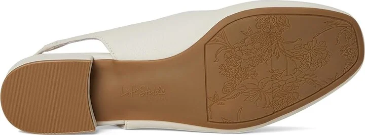 LifeStride Claire Slingback Ballet Flats Women's Flat Shoes Bone : 10 M (B), Polyester/Textile - Image 3