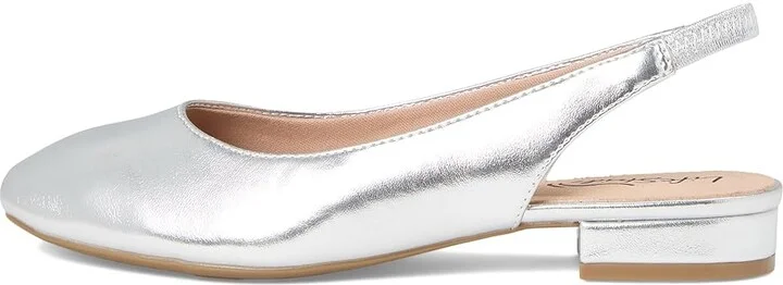 LifeStride Claire Slingback Ballet Flats Women's Flat Shoes Silver : 10 M (B), Polyester/Textile - Image 6