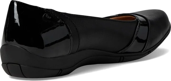 LifeStride Daydream Skimmers Women's Flat Shoes Black Faux Leather : 11 W (C) - Image 4