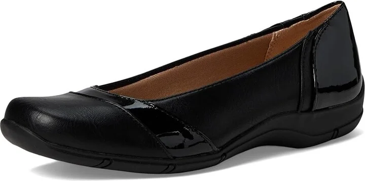 LifeStride Daydream Skimmers Women's Flat Shoes Black Faux Leather : 11 W (C) - Image 5