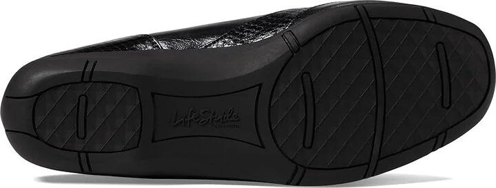LifeStride Deja Vu Women's Flat Shoes Black : 8.5 M (B), Synthetic - Image 4