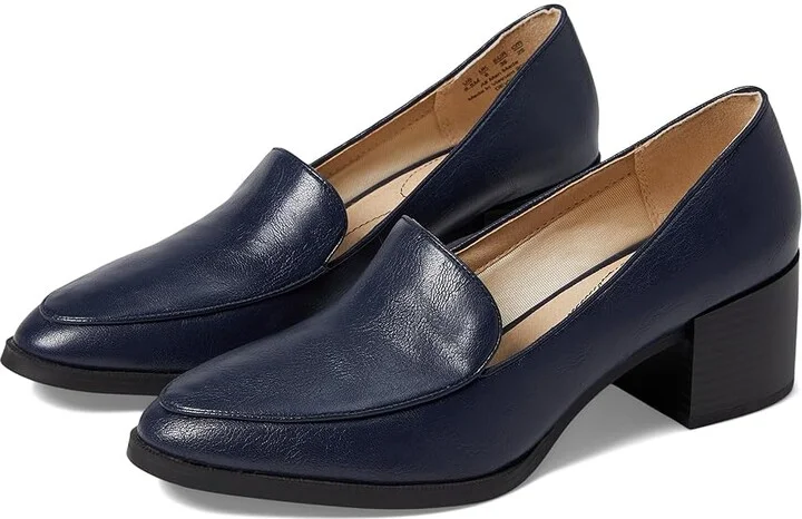 LifeStride Devyn Women's Shoes Navy : 9.5 W (C), Faux Leather