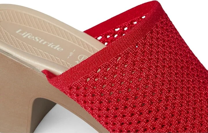 LifeStride Ella Slide Sandals Women's Dress Sandals Fire Red : 6 M (B) - Image 7