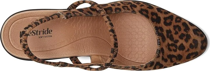 LifeStride Evoke Slingback Shoes Women's Shoes Brown Leopard : 6.5 M (B), Textile - Image 2