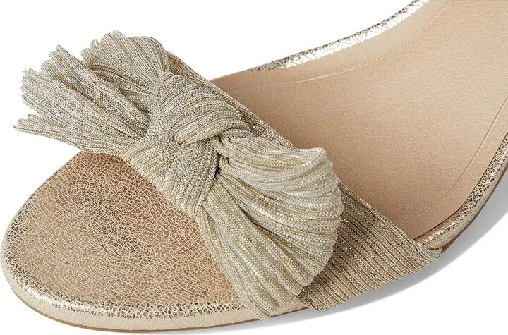 LifeStride Florence Bow Women's Sandals Platino Gold : 8 W (C), Leather - Image 7
