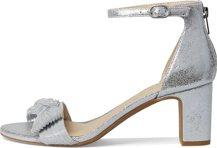 LifeStride Florence Bow Women's Sandals Silver : 9.5 W (C), Leather - Image 6