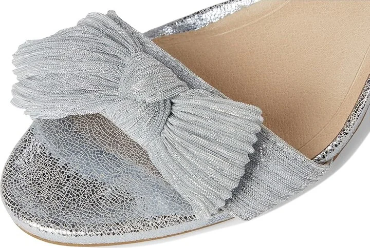 LifeStride Florence Bow Women's Sandals Silver : 9.5 W (C), Leather - Image 7