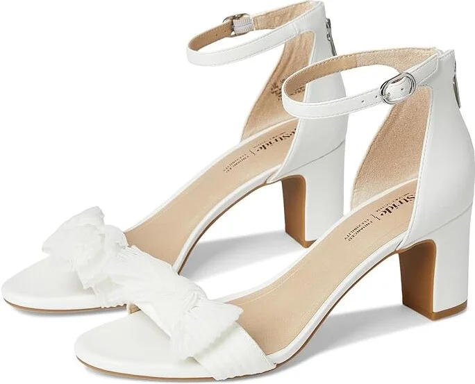 LifeStride Florence Bow Women's Sandals White : 7 M (B), Leather