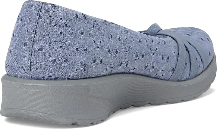 LifeStride Gem 2 Skimmers Women's Flat Shoes Blue Floral Dot Fabric : 9 M (B), Textile - Image 4