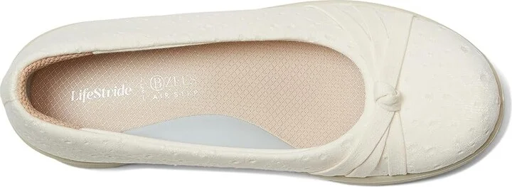 LifeStride Gem 2 Skimmers Women's Flat Shoes Sugar Floral Dot Fabric : 10 W (C), Textile - Image 2