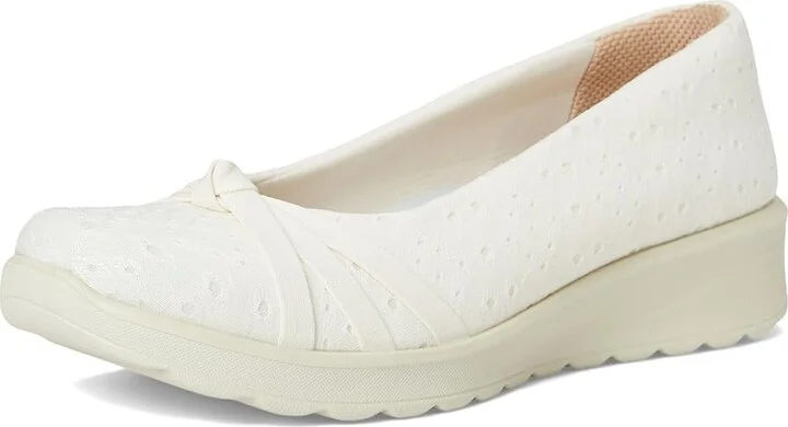 LifeStride Gem 2 Skimmers Women's Flat Shoes Sugar Floral Dot Fabric : 10 W (C), Textile - Image 5