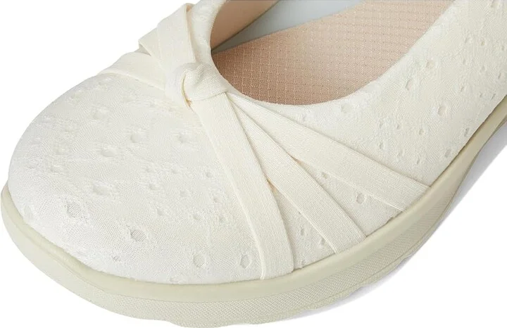 LifeStride Gem 2 Skimmers Women's Flat Shoes Sugar Floral Dot Fabric : 10 W (C), Textile - Image 7
