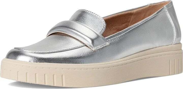 LifeStride Geneva Women's Shoes Silver Metallic : 8 M (B), Leather/Microfiber - Image 5