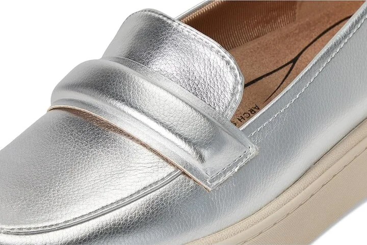 LifeStride Geneva Women's Shoes Silver Metallic : 8 M (B), Leather/Microfiber - Image 7