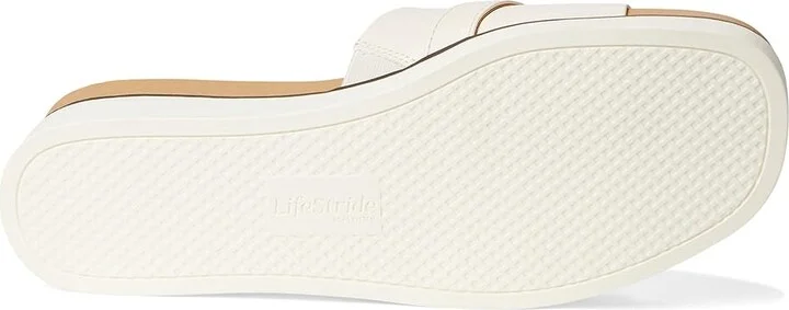 LifeStride Genevieve Women's Sandals Creme Beige Faux Leather : 10 M (B), Leather/Rubber - Image 3