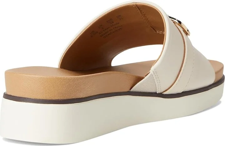 LifeStride Genevieve Women's Sandals Creme Beige Faux Leather : 10 M (B), Leather/Rubber - Image 4
