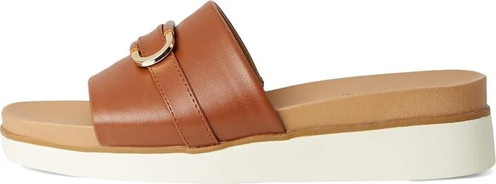LifeStride Genevieve Women's Sandals Tan Faux Leather : 9 W (C), Leather/Rubber - Image 6