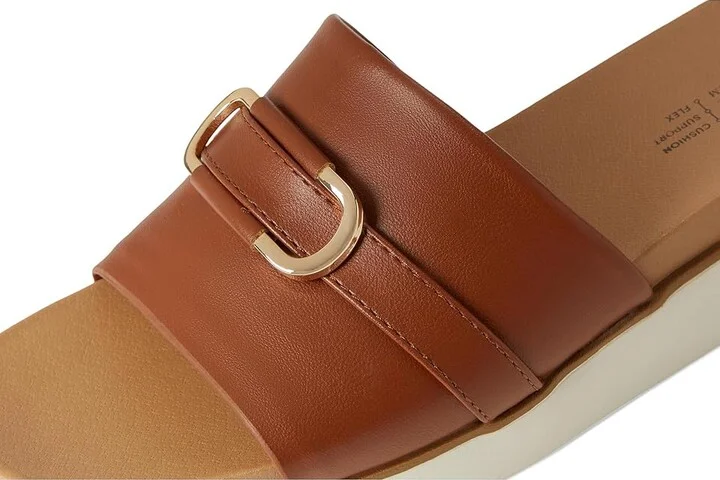 LifeStride Genevieve Women's Sandals Tan Faux Leather : 9 W (C), Leather/Rubber - Image 7