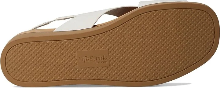 LifeStride Georgina Slingback Sandals Women's Sandals Cloud White : 7.5 M (B), Synthetic - Image 3