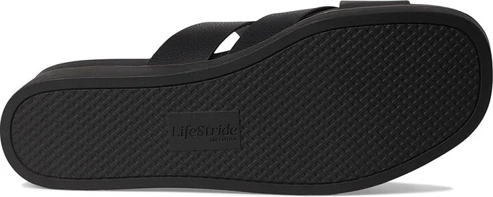 LifeStride Getaway Women's Sandals Black : 8 M (B), Faux Leather - Image 3