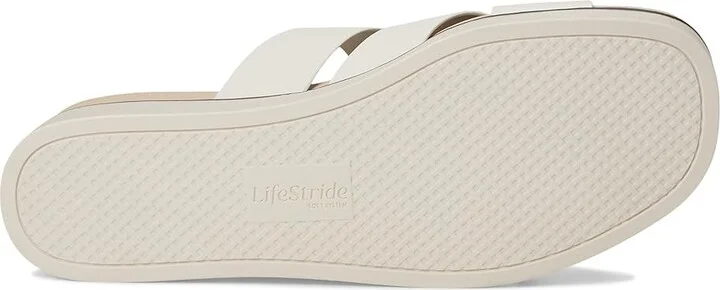 LifeStride Getaway Women's Sandals Bone : 8.5 M (B), Faux Leather - Image 3
