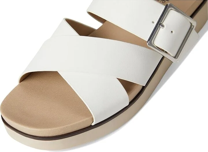 LifeStride Getaway Women's Sandals Bright White : 8 W (C), Faux Leather - Image 7