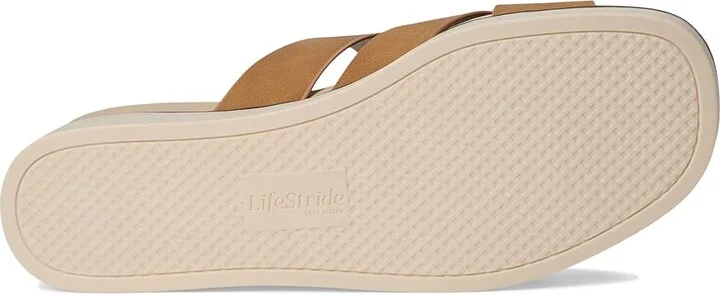 LifeStride Getaway Women's Sandals Tan : 9.5 M (B), Faux Leather - Image 3