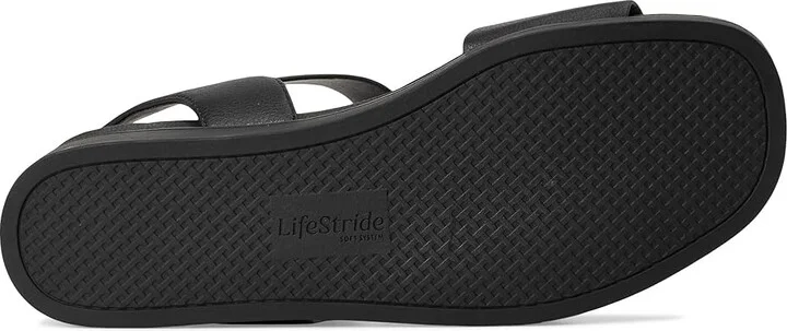 LifeStride Gillian Ankle Strap Sandals Women's Sandals Black : 7.5 M (B), Synthetic - Image 3