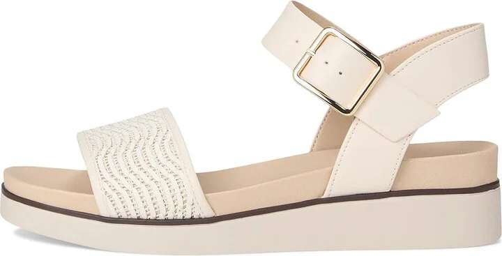 LifeStride Gillian2 Women's Sandals Creme Beige Faux Leather : 5 M (B) - Image 6