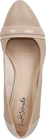LifeStride Gio Pumps High Women's Heels Tender Taupe : 8.5 M (B), Leather - Image 2