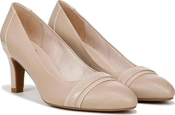 LifeStride Gio Pumps High Women's Heels Tender Taupe : 8.5 M (B), Leather