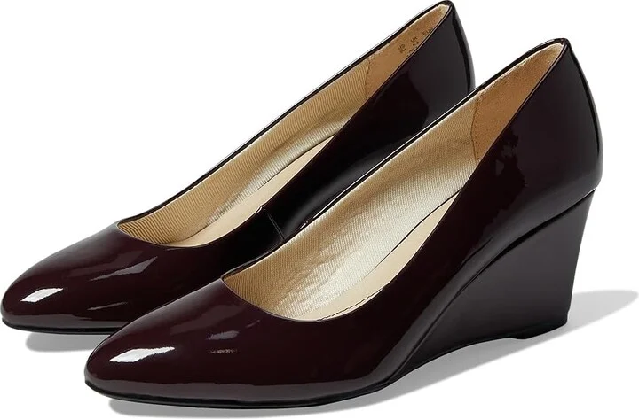 LifeStride Gio Wedge Women's Shoes Pinot Noir : 9.5 W (C), Synthetic