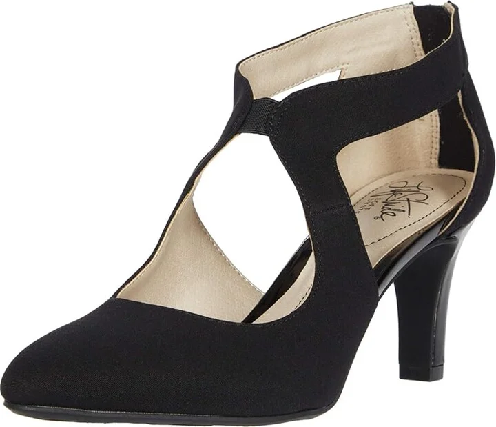 LifeStride Giovanna 2 Women's Shoes Black Micron : 9.5 W (C), Textile - Image 2
