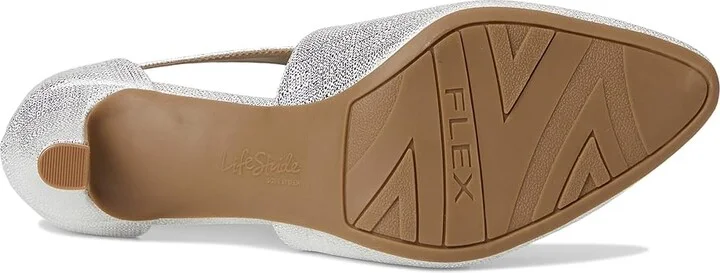 LifeStride Giovanna 2 Women's Shoes Silver : 9.5 M (B), Textile - Image 3