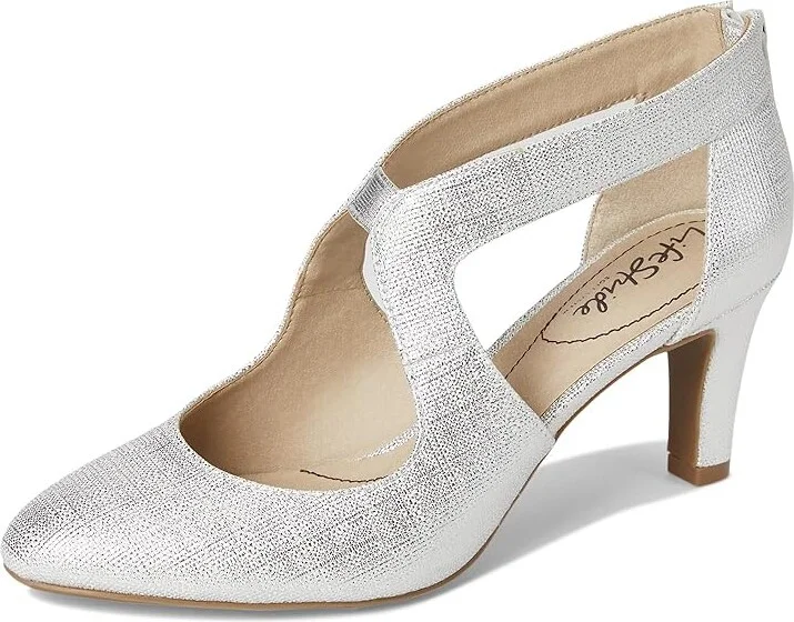 LifeStride Giovanna 2 Women's Shoes Silver : 9.5 M (B), Textile - Image 5