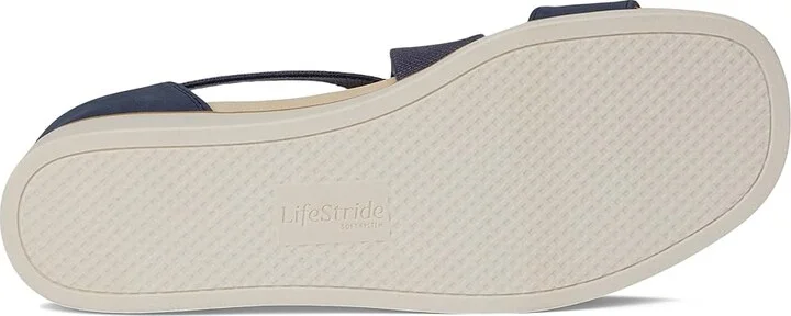LifeStride Giselle Women's Sandals Lux Navy Faux Leather : 6.5 W (C) - Image 3