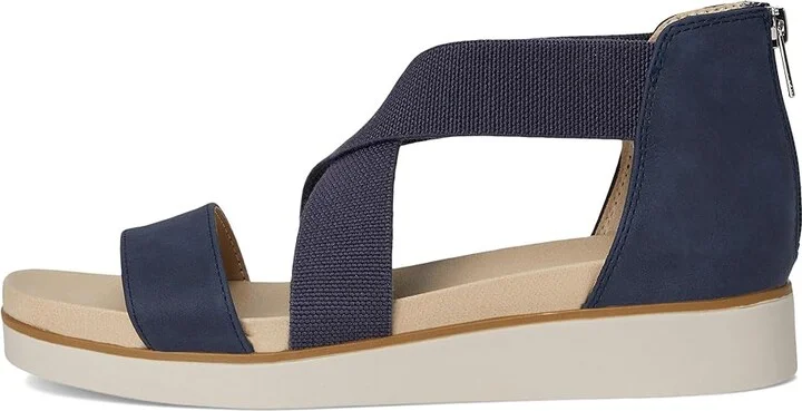LifeStride Giselle Women's Sandals Lux Navy Faux Leather : 6.5 W (C) - Image 6
