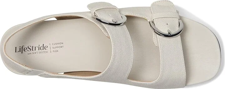LifeStride Goodie Women's Sandals Bone Faux Leather : 10 M (B) - Image 2