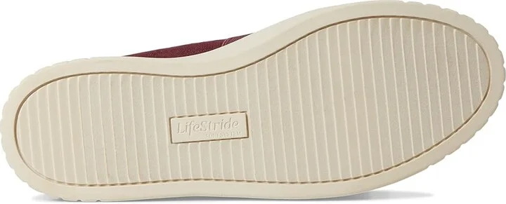 LifeStride Grandeur Loafer/Moc Shoes Women's Flat Shoes Berry Wine : 6.5 W (C), Synthetic - Image 3