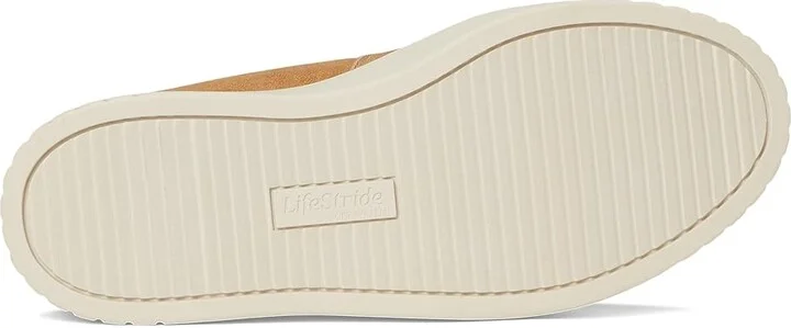LifeStride Grandeur Loafer/Moc Shoes Women's Flat Shoes Honey Tan Microsuede : 9.5 W (C), Synthetic - Image 3