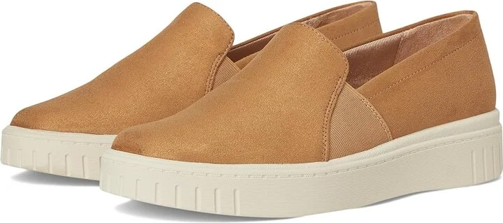 LifeStride Grandeur Loafer/Moc Shoes Women's Flat Shoes Honey Tan Microsuede : 9.5 W (C), Synthetic