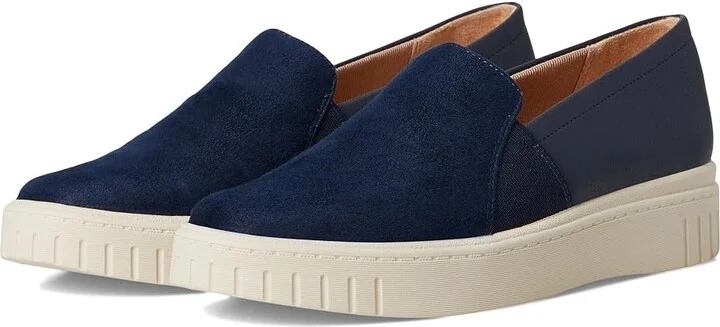LifeStride Grandeur Loafer/Moc Shoes Women's Flat Shoes Lux Navy : 7.5 M (B), Synthetic