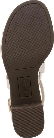LifeStride Heritage Strappy Block Heel Dress Sandals Women's Sandals Cream : 11 W (C), Leather/Rubber - Image 3