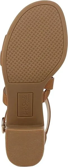 LifeStride Heritage Strappy Block Heel Dress Sandals Women's Sandals Tan : 8.5 M (B), Leather/Rubber - Image 3