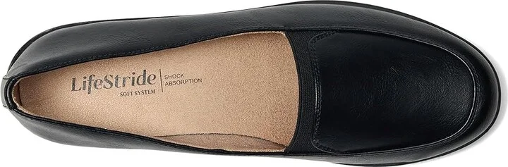 LifeStride Ida Women's Flat Shoes Black : 9 W (C), Leather - Image 2