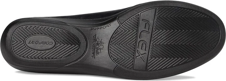 LifeStride Ida Women's Flat Shoes Black : 9 W (C), Leather - Image 3
