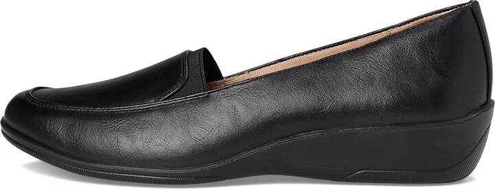 LifeStride Ida Women's Flat Shoes Black : 9 W (C), Leather - Image 6