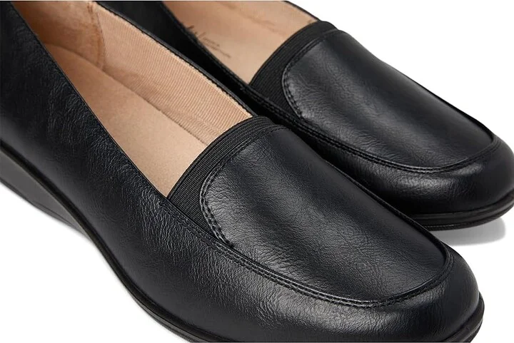 LifeStride Ida Women's Flat Shoes Black : 9 W (C), Leather - Image 7
